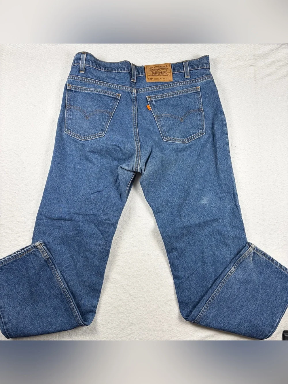 Vintage Levi’s 505‎ Orange Tab Jeans Made in USA 36x32